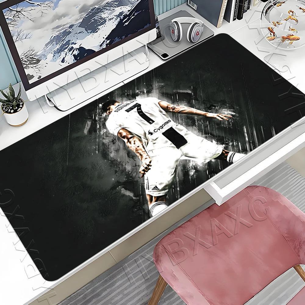 CR7 Football Star R-Ronaldo Mouse Pad Cartoon Lockedge Large Gaming Pad Computer Gamer Keyboard Mat Desk Mousepad PC Desk Pad