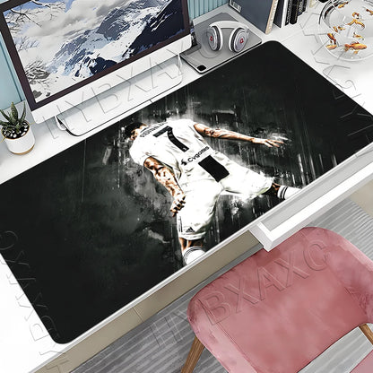 CR7 Football Star R-Ronaldo Mouse Pad Cartoon Lockedge Large Gaming Pad Computer Gamer Keyboard Mat Desk Mousepad PC Desk Pad