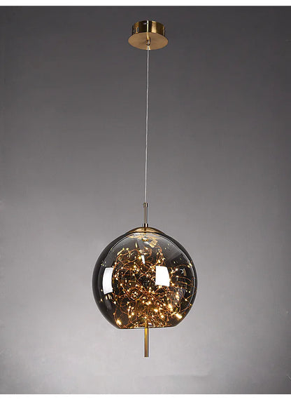 Modern Led Pendant Lamp Glass Ceiling Hanging Lights Fixture Luminaire Chandeliers Lustres Suspension Luminaire Bedroom Decor