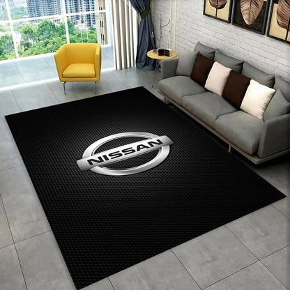 GTR Racing Car N-Nissan Logo 3D Carpet Rug for Home Living Room Bedroom Sofa Motorcycle Doormat Decor,kid  Area Rug Floor Mat