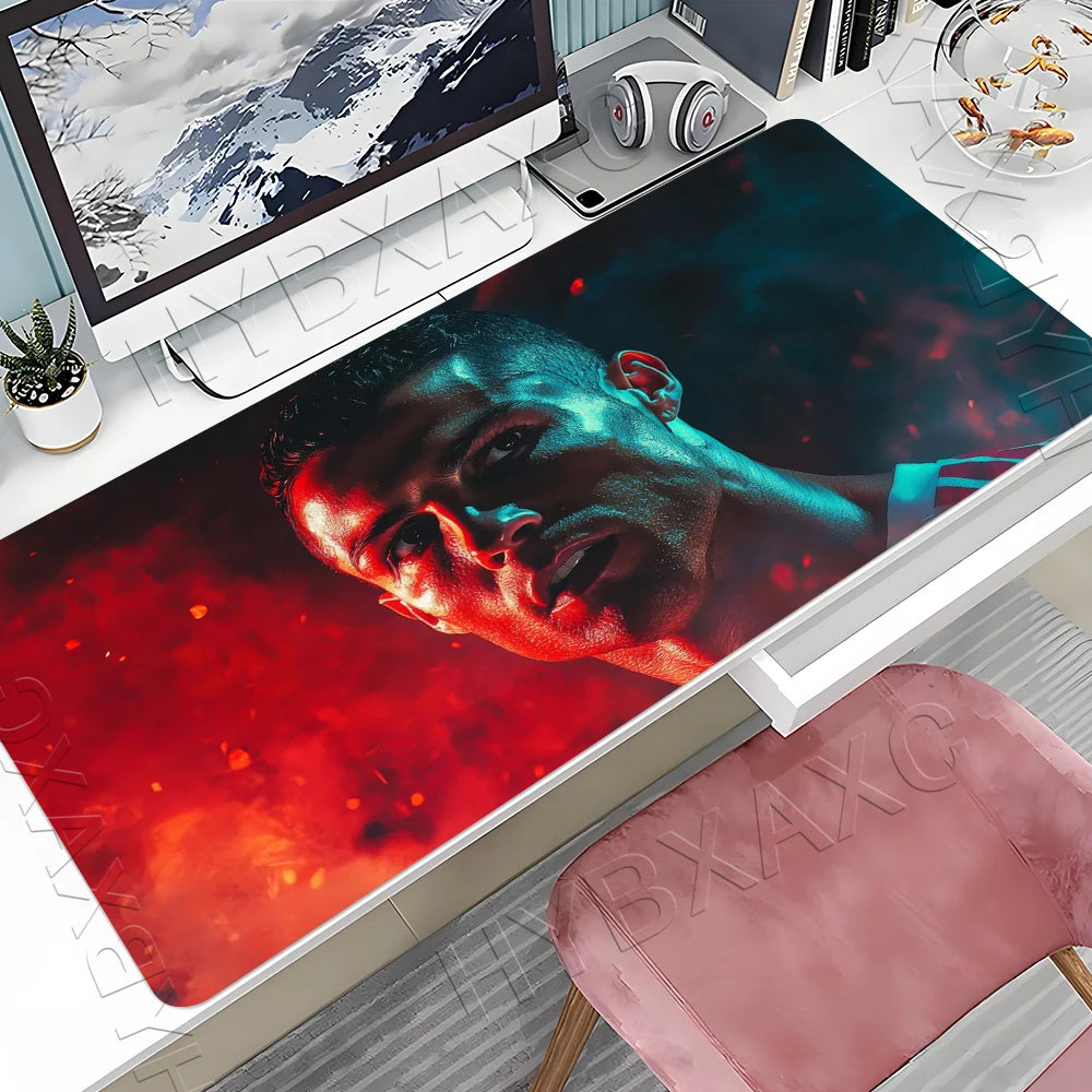 CR7 Football Star R-Ronaldo Mouse Pad Cartoon Lockedge Large Gaming Pad Computer Gamer Keyboard Mat Desk Mousepad PC Desk Pad