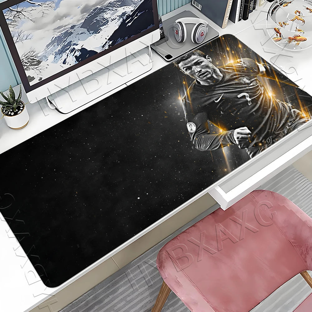 CR7 Football Star R-Ronaldo Mouse Pad Cartoon Lockedge Large Gaming Pad Computer Gamer Keyboard Mat Desk Mousepad PC Desk Pad