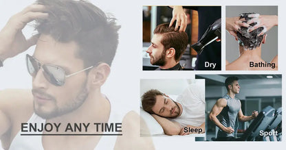 Toupee French Lace In Front Wigs For Man Mono Lace Men's Hair Prosthesis Men's Wigs Human Hair Mono PU Wig Male Hair Prosthesis