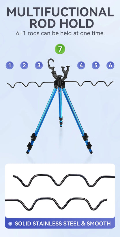 WEIHE 1pcs C# Fishing Rod Holder Telescopic Fishing Rod Bracket