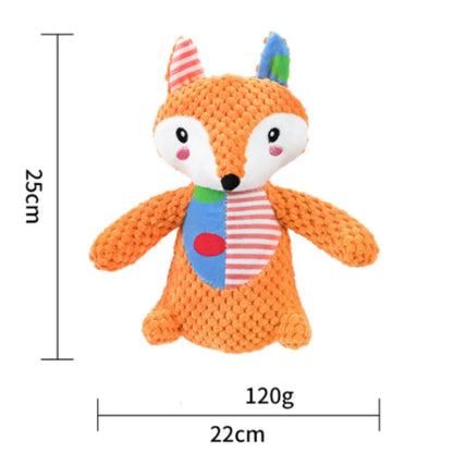 Interactive Cotton Rope Donkey Toy Grey/Brown Plush Sound Pet Training Game for Kittens And Dogs Creative Bite And Play Activity
