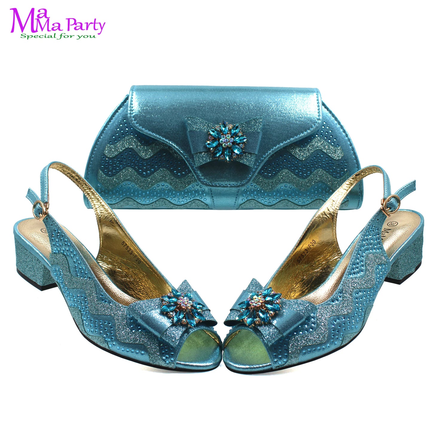 Wine Color New Arrivals High Quality Specials Design Italian Women Shoes and Bag  with Crystal for Wedding Party