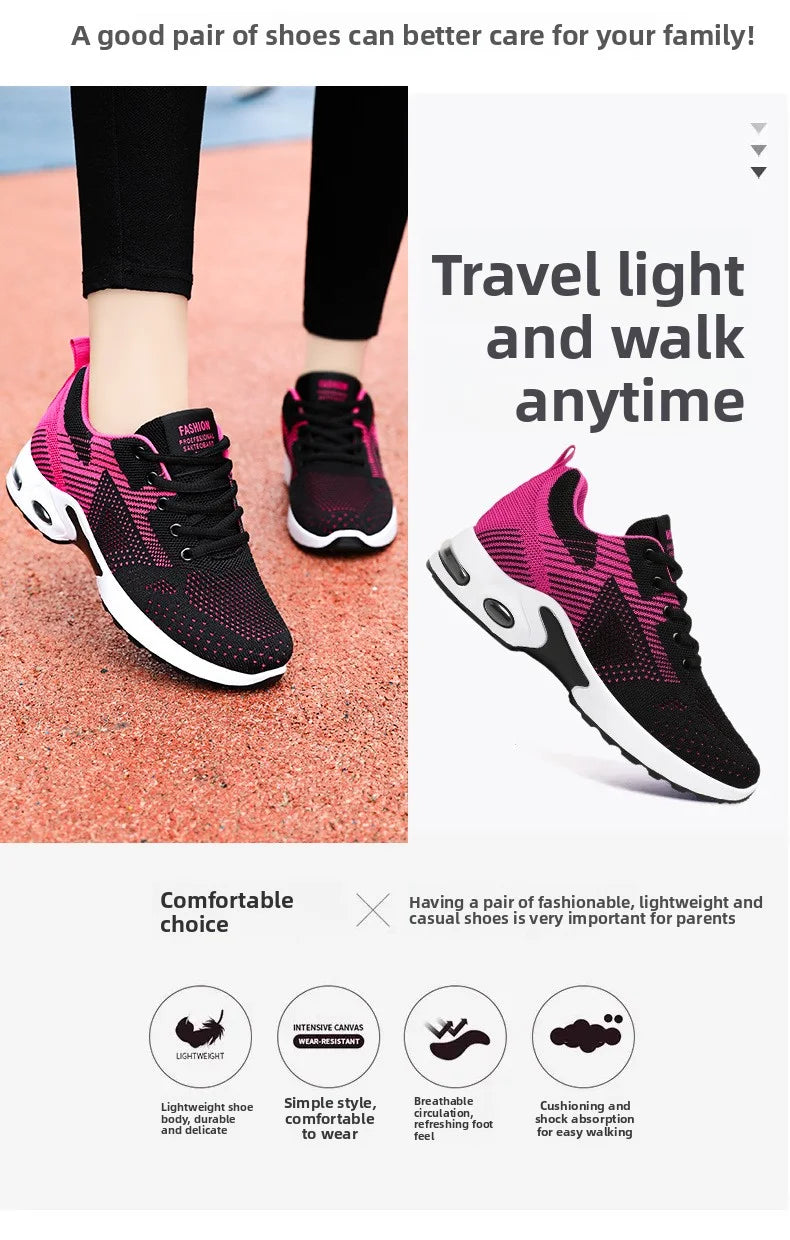 Women Platform Casual Sneakers Shoes Mesh Breathable Running Shoes Chunky Summer Sports Tenis Shoes 2025 Luxury Vulcanize Shoes