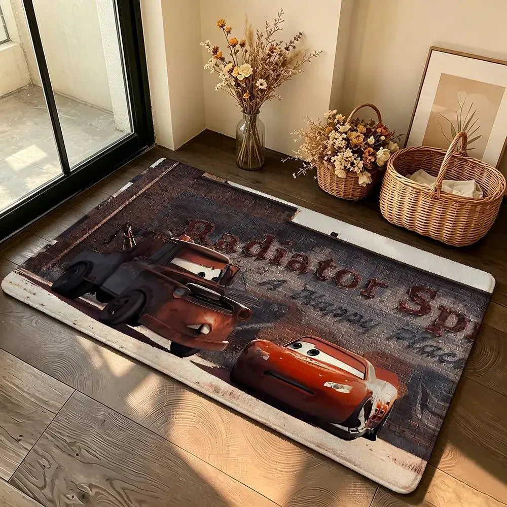 Anime-L-lightning-M-mcqueenS Cool Carpet Bathroom Anti-slip Mat Door Mat Home Decoration Mat Entrance Door Mat Scratch-resistant