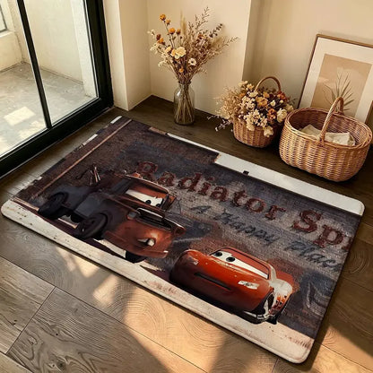 Anime-L-lightning-M-mcqueenS Cool Carpet Bathroom Anti-slip Mat Door Mat Home Decoration Mat Entrance Door Mat Scratch-resistant