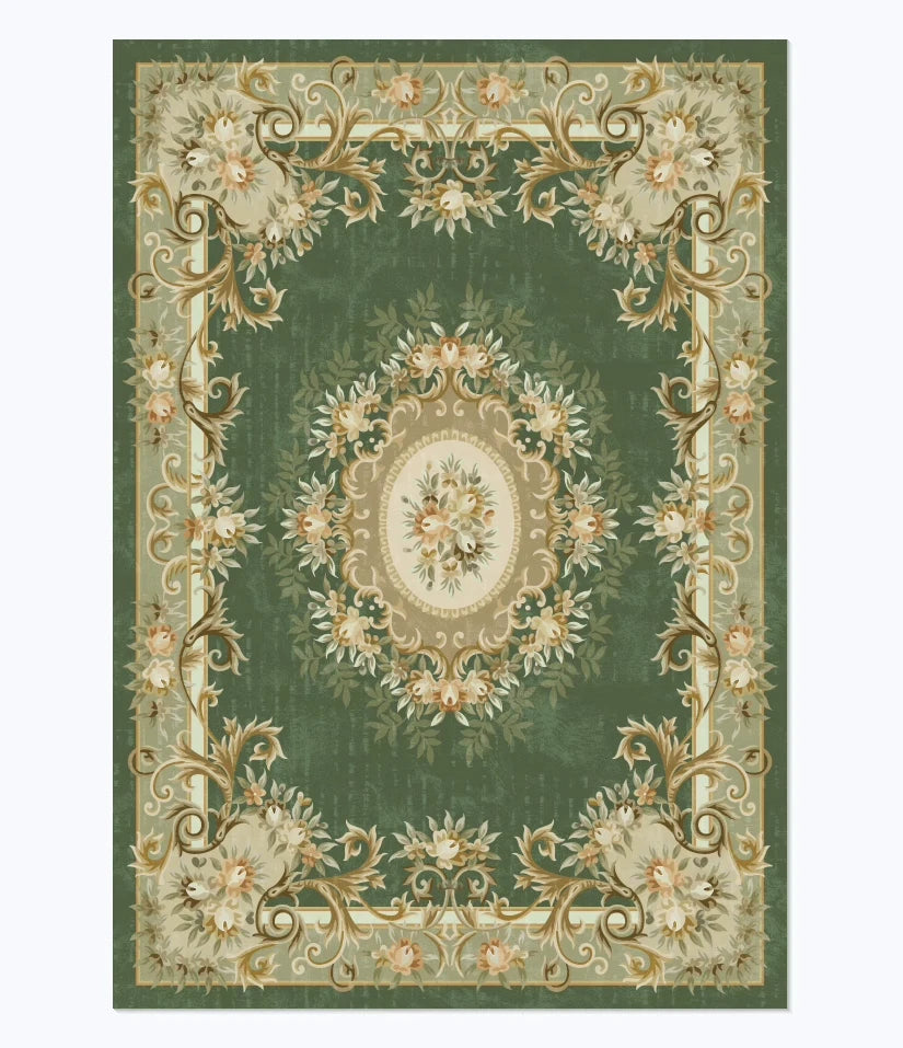 American Retro Style Rugs for Bedroom Large Area Living Room Decoration Anti-slip Carpet Washable Lounge Floor Mat Home Soft Rug