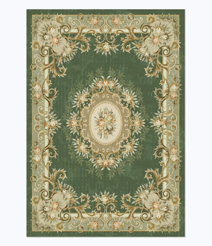 American Retro Style Rugs for Bedroom Large Area Living Room Decoration Anti-slip Carpet Washable Lounge Floor Mat Home Soft Rug