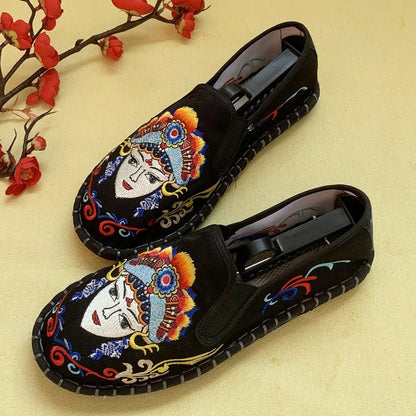 Hanfu Shoes for Women Sneakers Men Ethnic Style Embroidery Chinese style Streetwear Fashion Casual Vintage Old Beijing Shoes