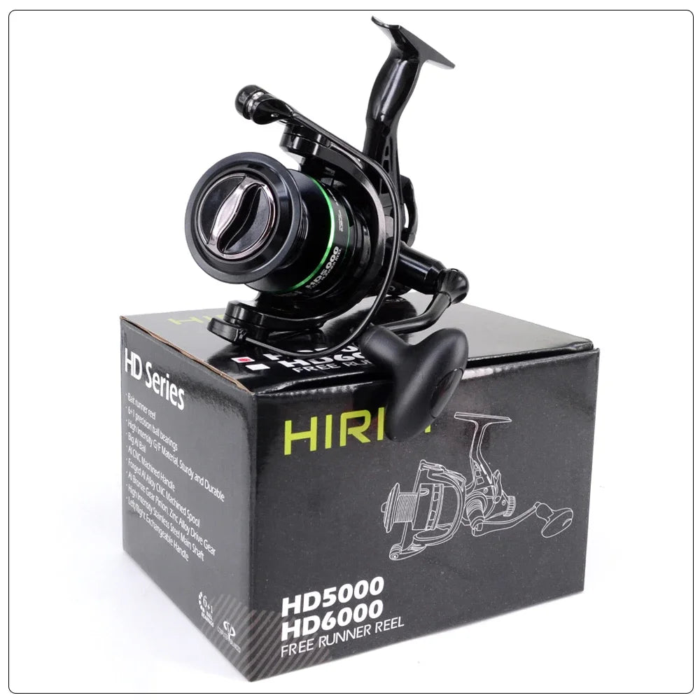 Hirisi Carp Fishing Spinning Reel 15-20KG Max Drag 5.2:1 Gear Ratio Metal Spool Waterproof Smooth Heavy Duty HD4000
