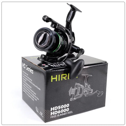 Hirisi Carp Fishing Spinning Reel 15-20KG Max Drag 5.2:1 Gear Ratio Metal Spool Waterproof Smooth Heavy Duty HD4000