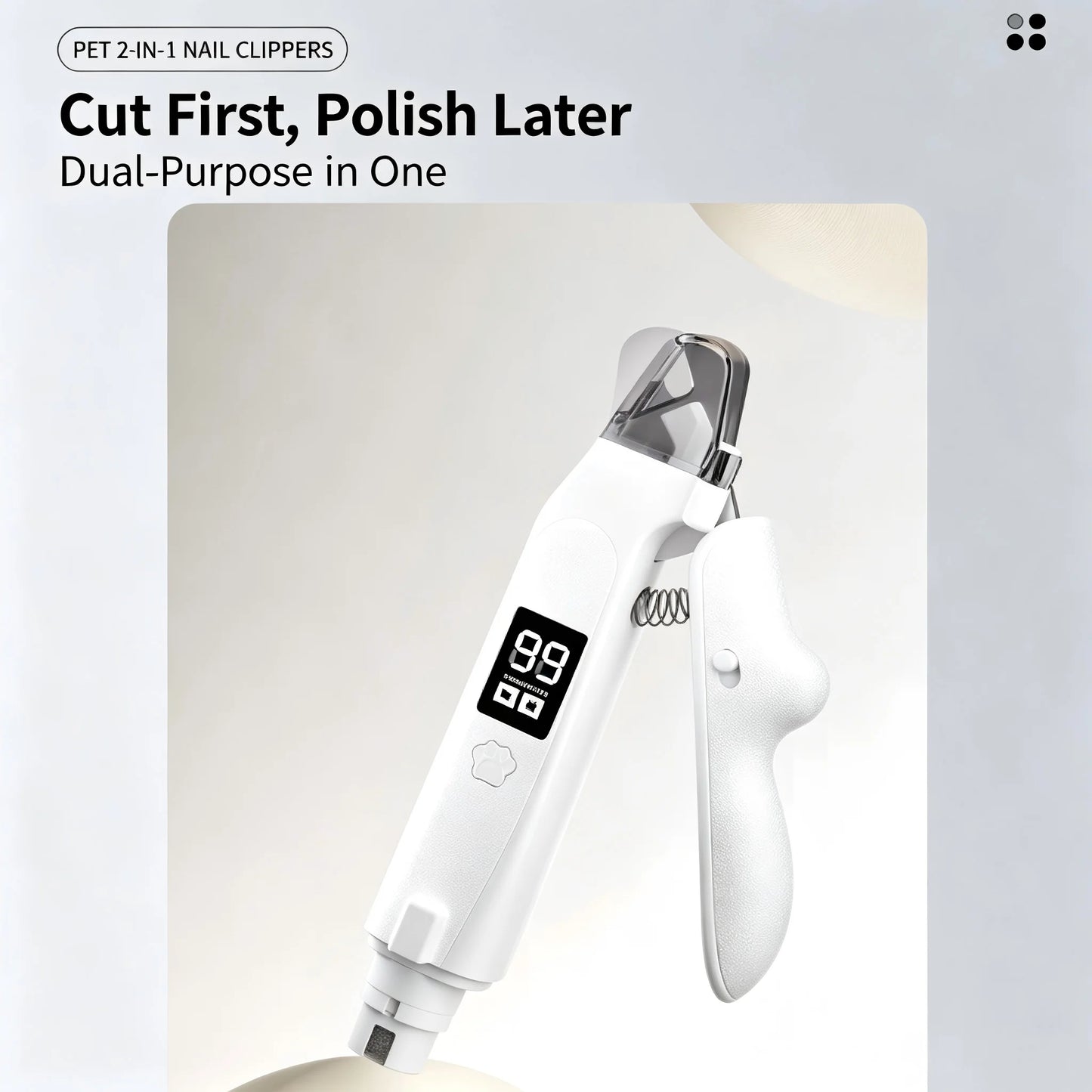 Big Guest Pet Nail Grinder Electric Manicure Clipper Nail Clipper Cat and Dog Grooming Cleaning Nail Clippers Pet Nail Clippers
