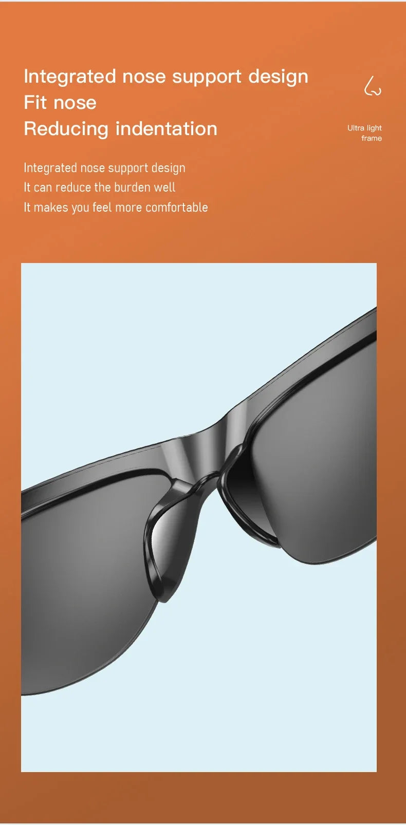 2026 New Smart Glasses Bluetooth 5.3 Music Control Wireless Call Answer Anti UV Sunglasses Camping Cycling For Men Women