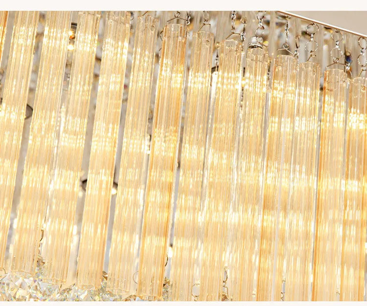 K9 Crystal Ceiling Lights LED Modern Lamps Luxury Chandelier Living Room Dining Bedroom Rectangle LED Lighting Hotel Mall Shop