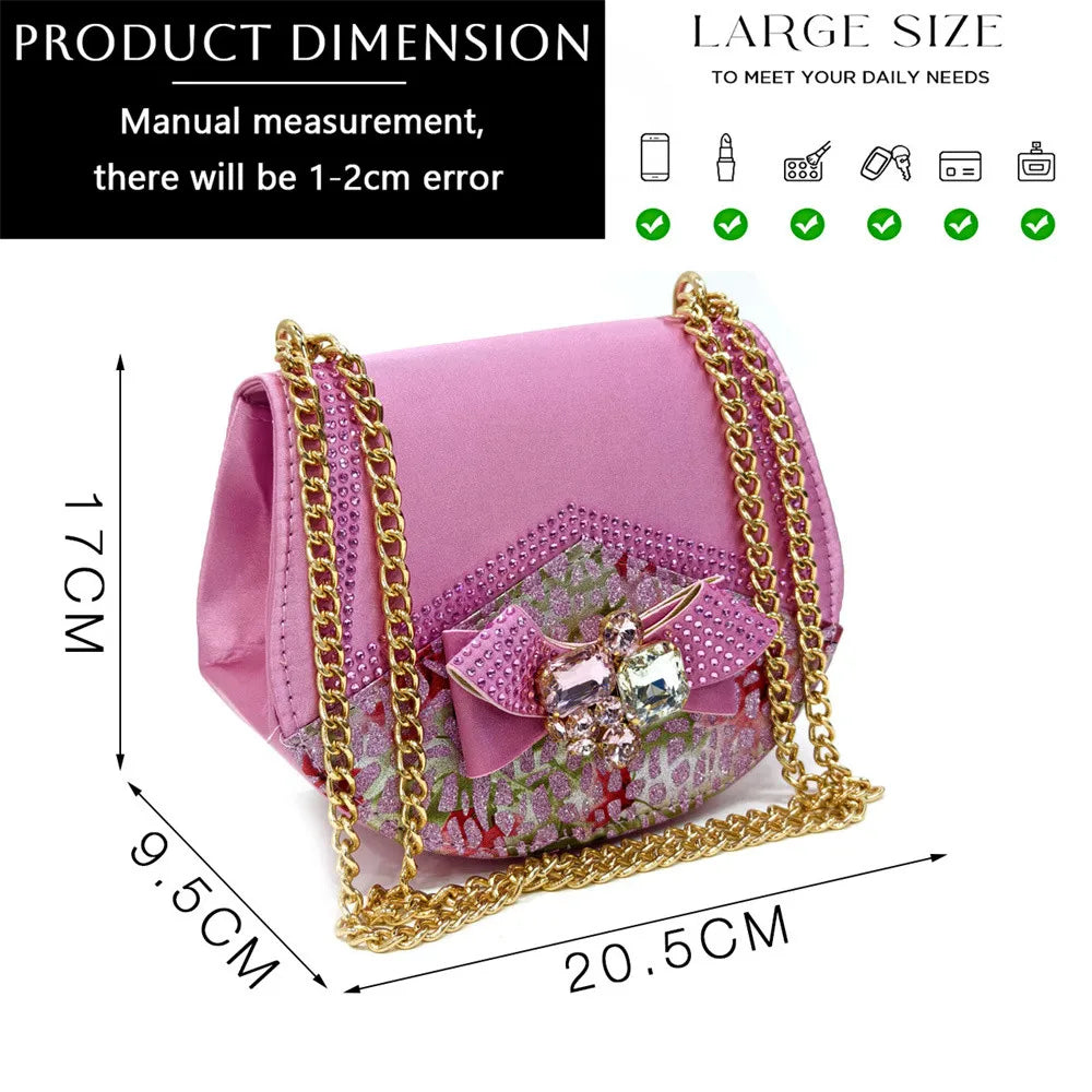 African Fashion Evening Shoes and Bag Italian Design Women's Shoes New Style High Heels Comfortable Women's Shoes and Bags