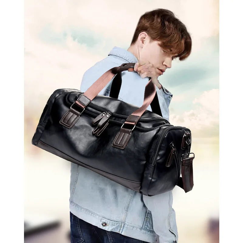 Tilorraine 2025 new men's travel bag, handbag, shoulder large capacity bag can hold shoes