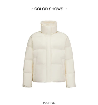 Semir Women Down Jacket Detachable Plush Collar 90 Percent Down Fill Water Repellent Windproof Versatile Outdoor 2026 New