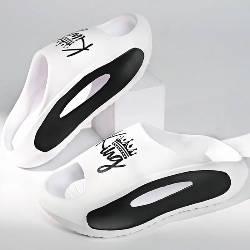 Men's Slippers EVA Non-slip Slides Fashion Slippers Casual Comfortable Summer Slippers Home Indoor slippers big size