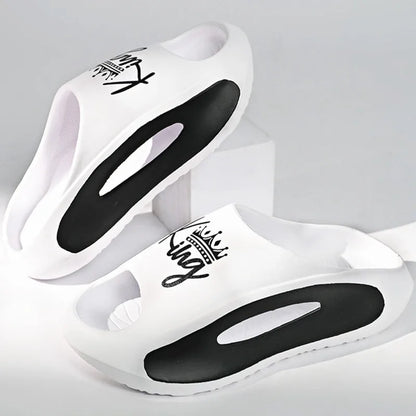 Men's Slippers EVA Non-slip Slides Fashion Slippers Casual Comfortable Summer Slippers Home Indoor slippers big size