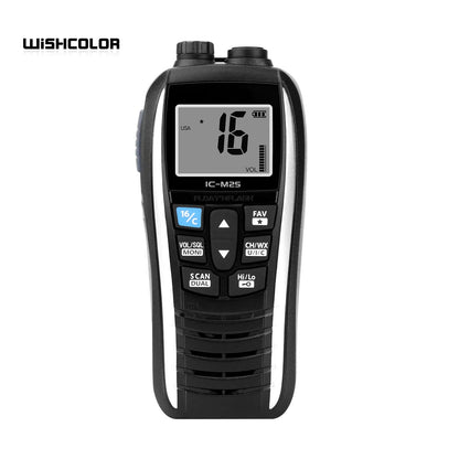 Wishcolor IC-M25 Marine Walkie Talkie VHF Marine Radio 5KM 5W Waterproof Handheld Transceiver For ICOM