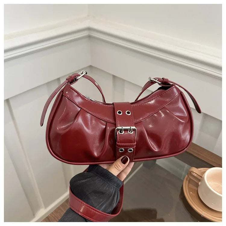 England Style Bags For Women Luxury Designer Handbags And Purses New In Polyester Vintage Rivet Small Underarm Shoulder Bag