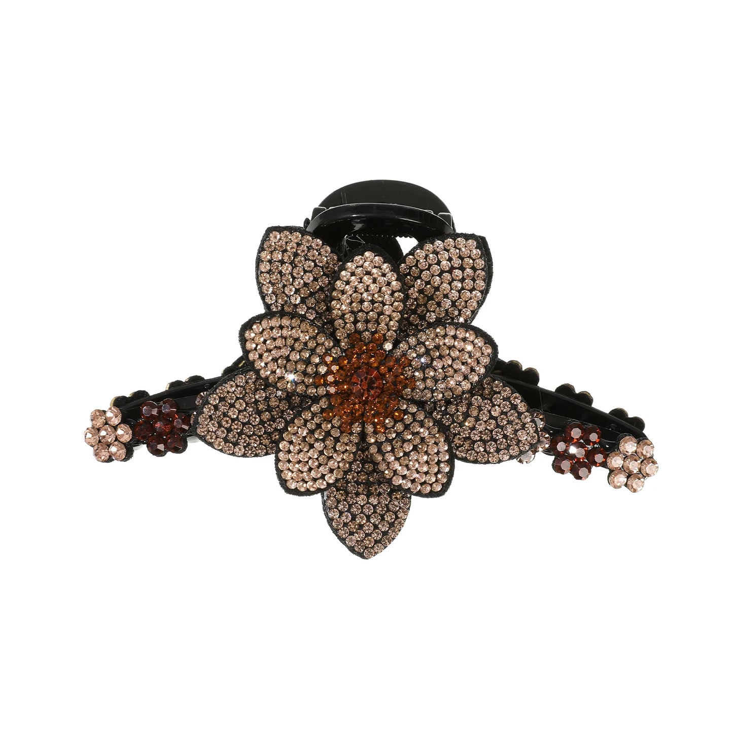 AWAYTR New Flower Hair Claws Clips Hairpins For Girls Women Fashion Rhinestone Hairgrip Barrettes Hair Crab Hair Accessories