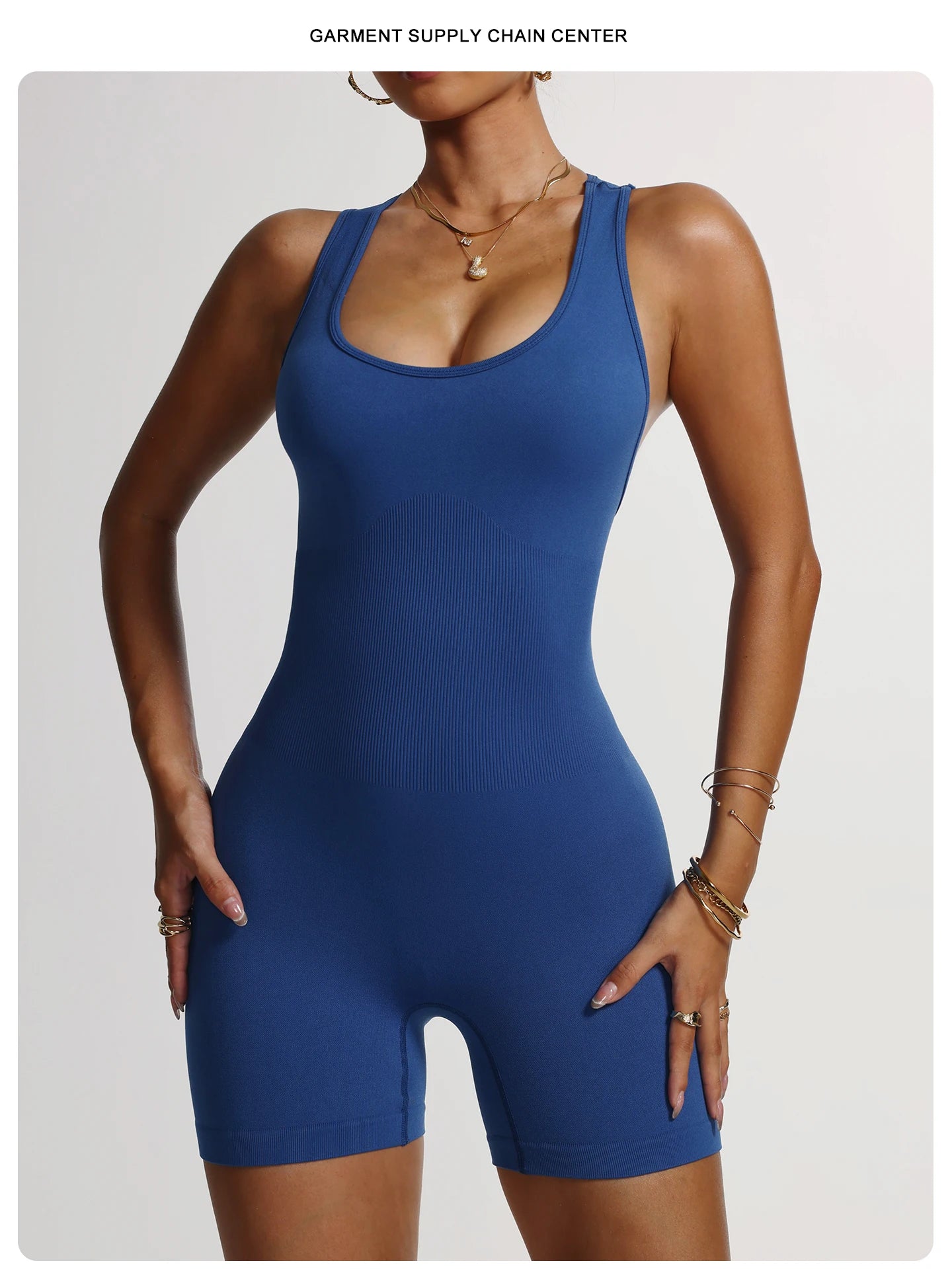 Seamless Yoga Jumpsuit Backless Romper Criss Cross Bodysuit Women Scrunch Butt Lift Workout Gym Fitness Clothing One Piece
