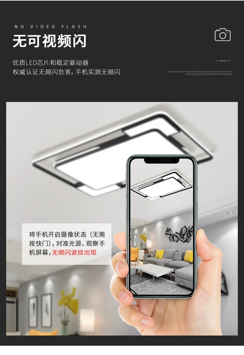 Living Room LED Ceiling Lamp Modern Simple Bedroom Room Dining Light Nordic Lustre Home Decoration Interior Lighting Chandelier
