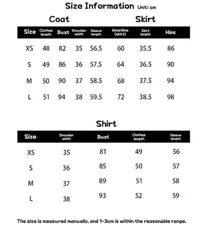 Korean and Japanese JK Uniform Suits for Women Autumn and Winter New Style College Plaid Skirt Short Small Suit Waist Shirt Suit