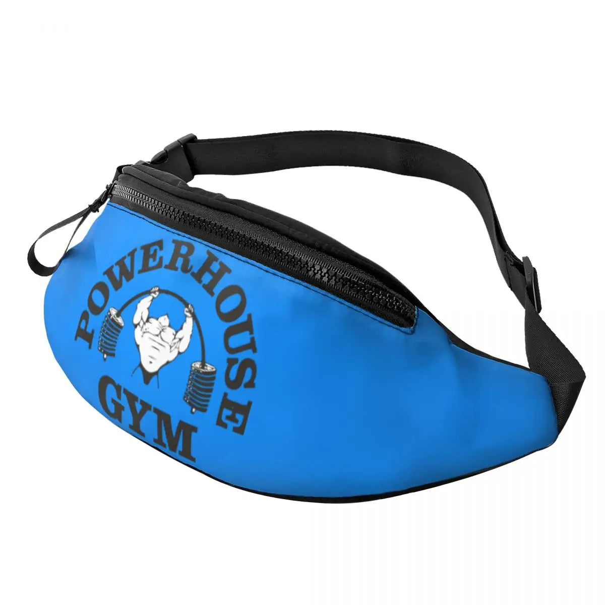 Powerhouse Gym Fanny Bag Custom Bodybuilders Fitness Crossbody Waist Pack Men Women Cycling Camping Phone Money Pouch