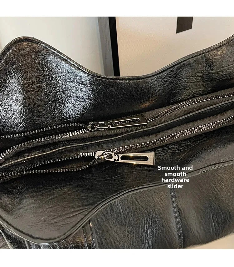 Soft Interior Compartment Shoulder Bags 2026 High Quality Contrasting Colors Bags for Women Fashion Zipper Pu Women's Handbags