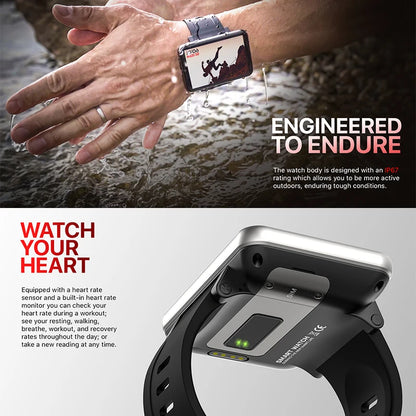 DM100 4G Smart Watch 2.86 Large Screen Android 7.1 Smartwatch 2700mAh Battery MTK6739 Quad Core 3GB/32GB 5.0MP Camera Wifi GPS