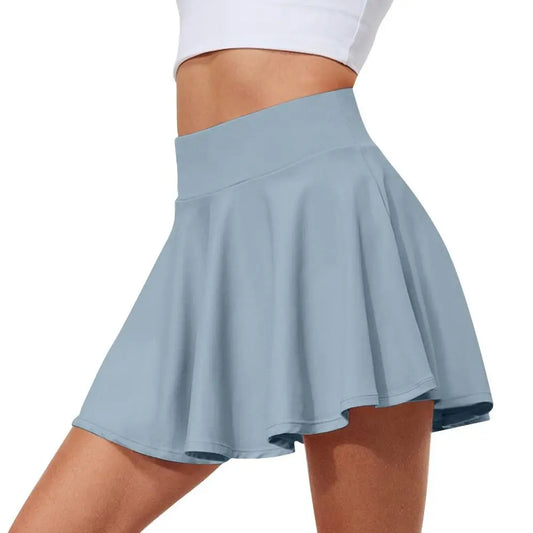 Pleated Tennis Skirts Tummy Control with Shorts Pockets Golf Skorts Moisture Wickin Crossover Style Athletic Skirts Women