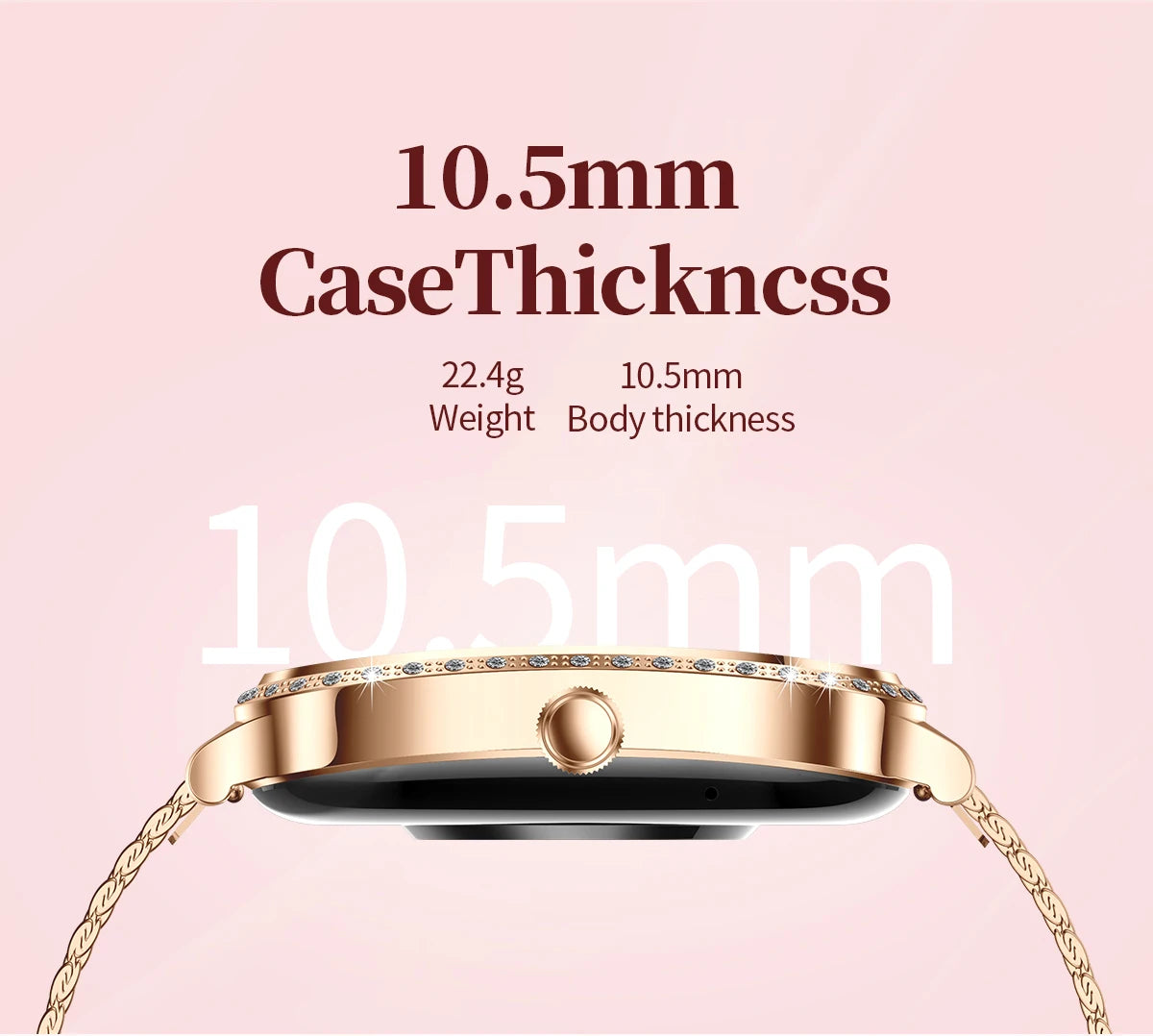 New Fashion Women's Smart Watch Heart Rate 1.75 Inch 240*296 HD Screen Diamond Watch Bluetooth Call Waterproof SmartWatch Ladies