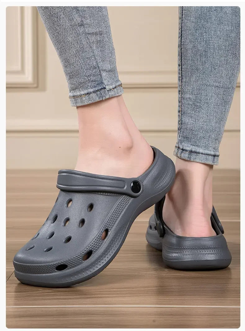 2026Summer Men Clogs Sandals Men's and Women's Leisure Slippers Beach Slides Home Garden Shoes Outdoor Sandals Plus Size46 47 48