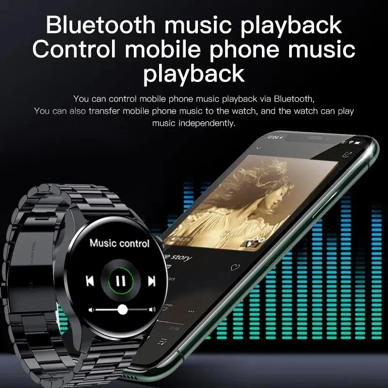 New Watch 5 Pro for Men Smart Watch Bluetooth Call Sports Fitness Men's Wristwatch Heart Rate Monitor Waterproof Smartwatch Hw12