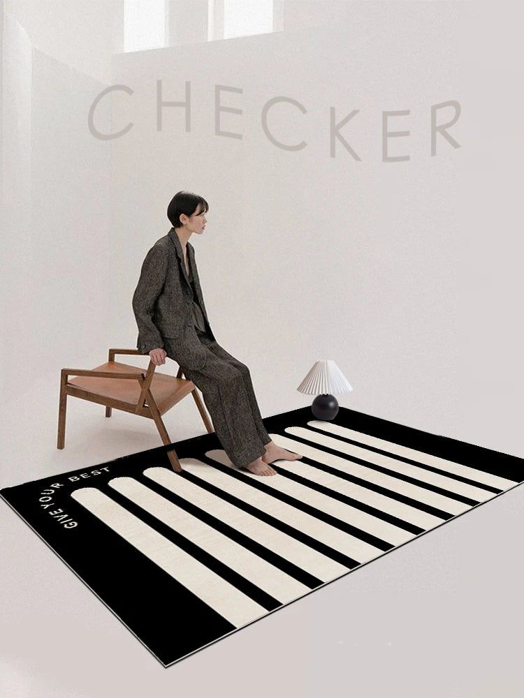 French Retro Living Room Decoration Plush Carpet Large Area Non-slip Mat Light Luxury Rugs for Bedroom Thicken Cream Lounge Rug