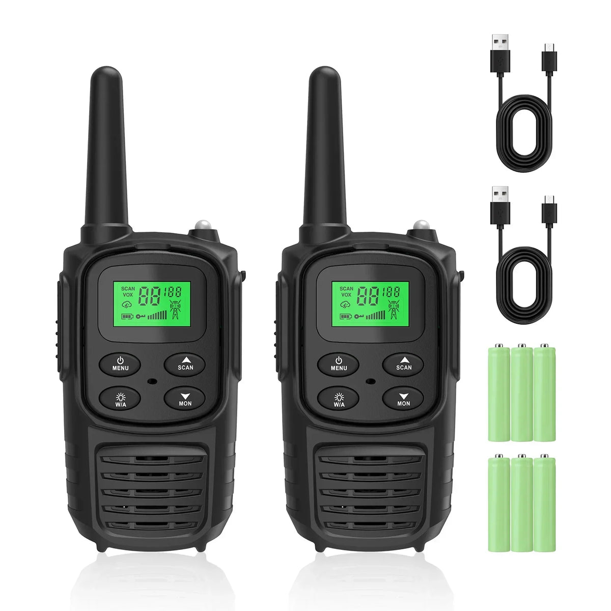 2PCS Kids Portable Outdoor Children Two Way Radio UHF Receiver Walkie-Talkie Radio Comunicador Mini Walkie Talkie For Boys Girls