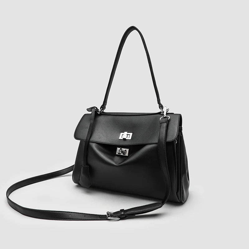 Casual Tote Bags For Women Luxury Designer Handbags And Purses 2024 New In PU Lock Tassel Decoration Large Capacity shoulder Bag