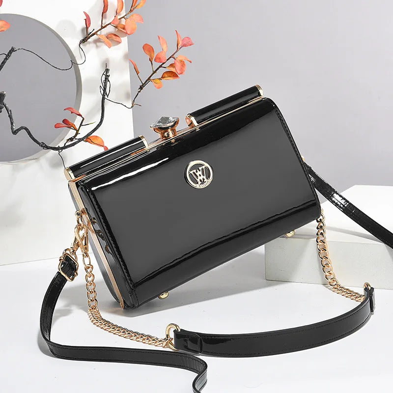 New Women Handbags Fashion Embossed Craftsmanship Portable Shoulder Bag Top-handle Diamond Ladies Bag Wedding Party Bags