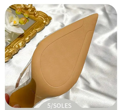 Luxury Designer Women Shoes Exquisite Rhinestone High Heeled Sandals for Woman Elegant French Style Casual Shoes Sandalias Mujer