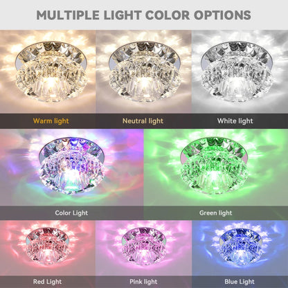 Aisle Flush LED Ceiling Lamp Living Room Crystal Corridor Aisle Lights LED Ceiling Lights Luces Front Techo Balcony Lamp Porch