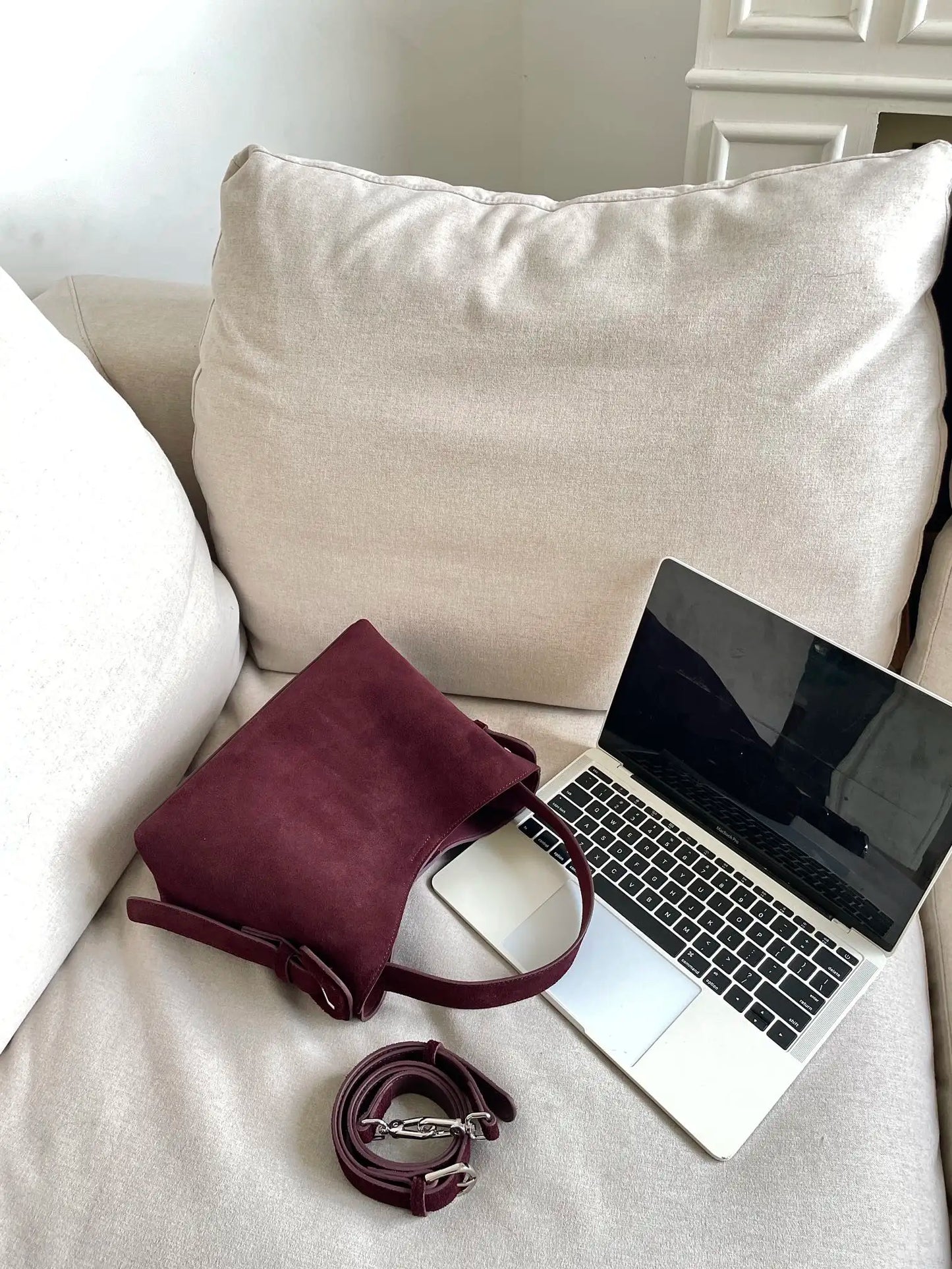 Suede Cowhide fashion ladeis shoulder cross brown bags luxury designer women coffe handbags angola red