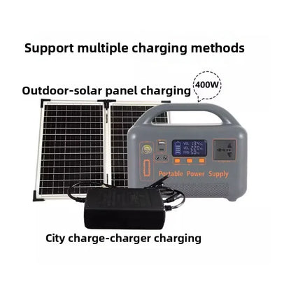 New 400W Portable Power Station 220V 192Wh Power Bank LiFePO4 for Solar Generator Outdoor Energy Camping RV Backup Power Bank