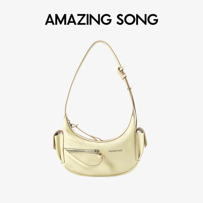 Amazing Song Liqueur Crescent Bag Small Upgraded Large Autumn Style Crossbody Women's Bag Trendy Portable