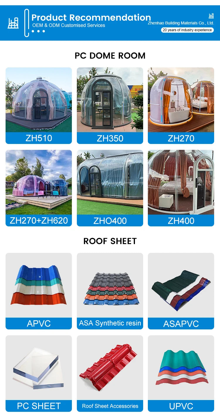 Clear Igloo Geodesic Dome Bubble Tent Detachable Modern Design Aviation Aluminum Alloy Sound Heat Insulation Bubble House