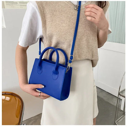Minimalist Black Small Square Bag All-Match Top Handle Purse Classic Shoulder Bag for Work Women Handbags Crossbody Bags Purse
